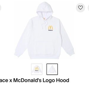 Palace x McDonald's White Hoodie